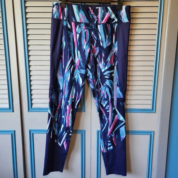 Calvin Klein Performance Pants - Calvin Klein Blue & Pink Athletic Pants